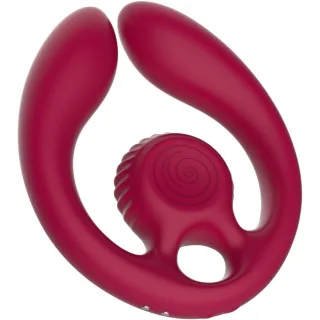 Paarvibrator Gizi Duo mit Fernbedienung Burgunderrot