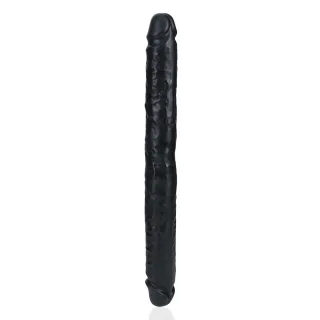 Dildo Slim doppelendig Schwarz 35,6 x Ø 3,8 cm