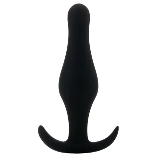 Analplug mit Griff mittel Schwarz