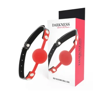 Knebel Ballknebel aus Silikon Rot