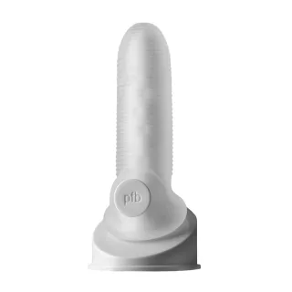 Dildo Fat Boy Penishülle mit Mikro-Rippen Durchsichtig 12 x Ø 12,5 cm