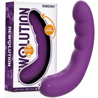 Vibrator Rewolution Rewocurvy biegsam Lila 10,5 x 3,3 cm