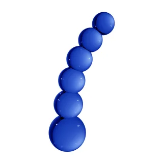 Dildo Planeten Glas Blau 13,5 x Ø 4,3 cm