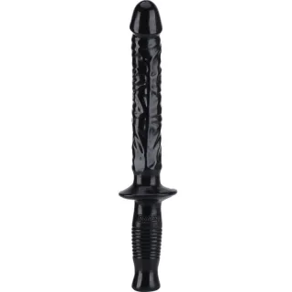 Dildo Realistischer Get Real Manhandler mit Griff Schwarz 25 x 4,2 cm