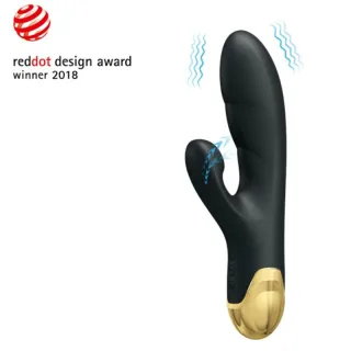 Rabbit-Vibrator Pretty Love Naughty Play mit Luftdruckarm Schwarz