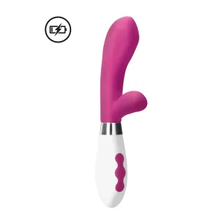 Rabbit-Vibrator Achilles mit Akku Pink 11,5 x Ø 3,5 cm