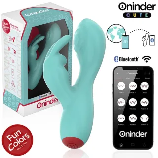Rabbit-Vibrator Oninder Cute Love Bunny Türkis 12,5 x 3 cm