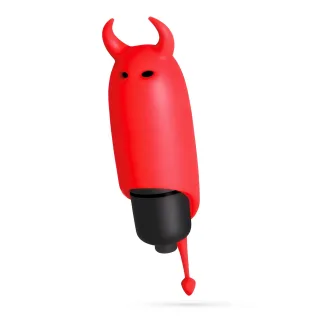 Vibro-Ei O-Pet Devil mit 10 Vibrationsmodi Schwarz Ø 2,5 cm Modell 2