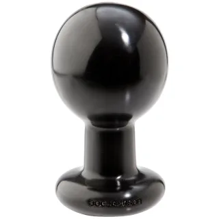 Analplug Classic rund groß Schwarz 10,2 x Ø 6,9 cm