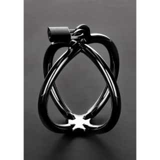 Handfesseln über Kreuz Silber 11 cm
