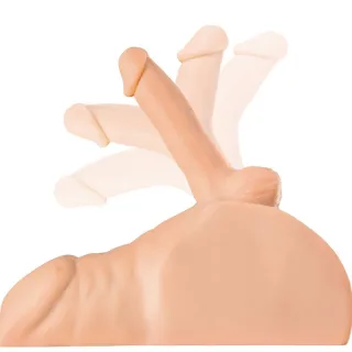 Masturbator PDX Plus Perfect Ride mit Schaft und Anus Natur 15 cm