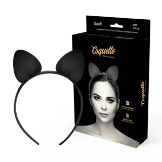 Haarreif Chic Desire Katzenohren Schwarz