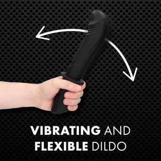Sexmaschine für die Hand mit Vibration Schwarz