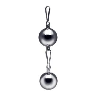 Hodengewicht Orb mit Befestigungspunkt Silber 3,8 x Ø 3,8 cm