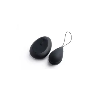 Vibro-Ei Silikon mit 10 Geschwindigkeiten Schwarz 6,2 cm