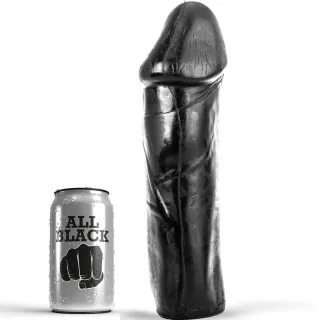 Dildo Dong ohne Hoden Schwarz 28 x 8 cm