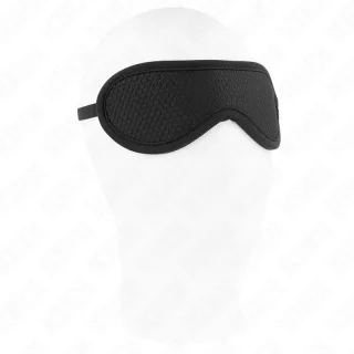 Augenbinde Wabenstruktur Schwarz 7 cm