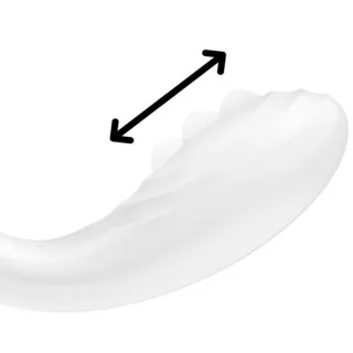 G-Punkt-Vibrator Rrrolling Pleasure mit Rollkugel Weiß